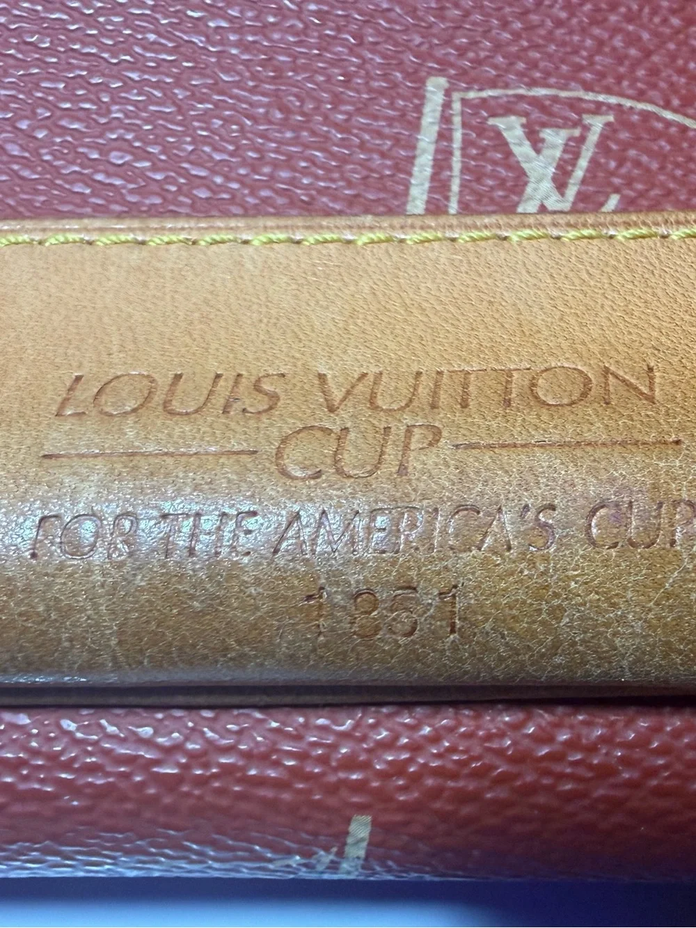 COA included-Louis Vuitton “America’s Cup” Messenger Bag #1851